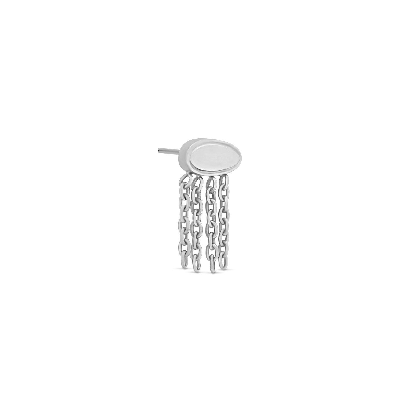 Trident Threadless Tribal Disk With Chains Attachment