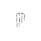 Trident Threadless 4 Dangles Spike Chains