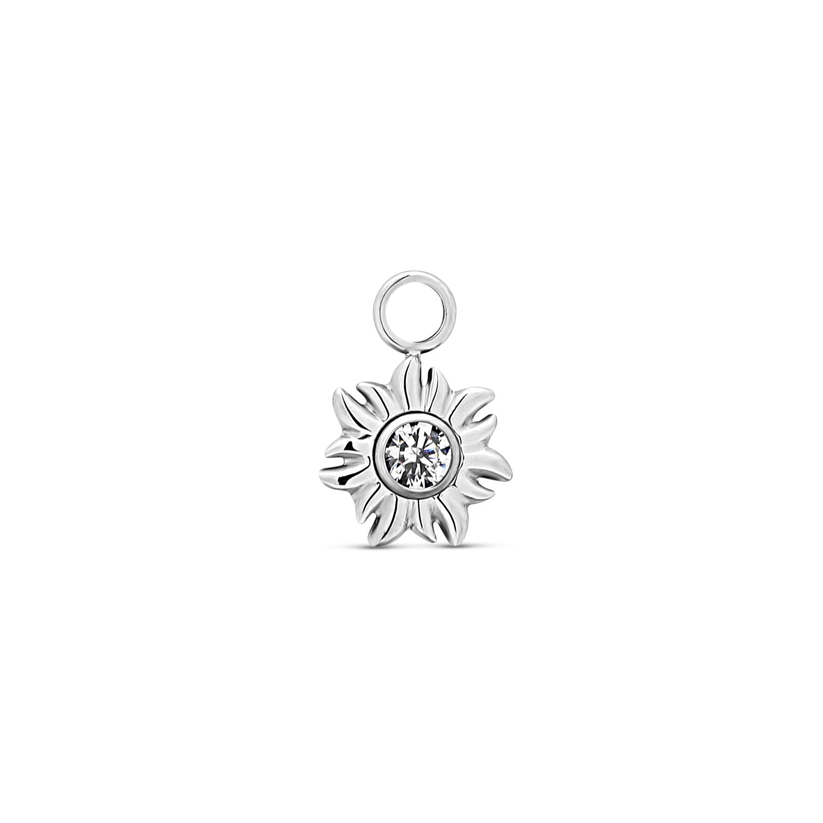 Trident Flower With Crystal Dangle