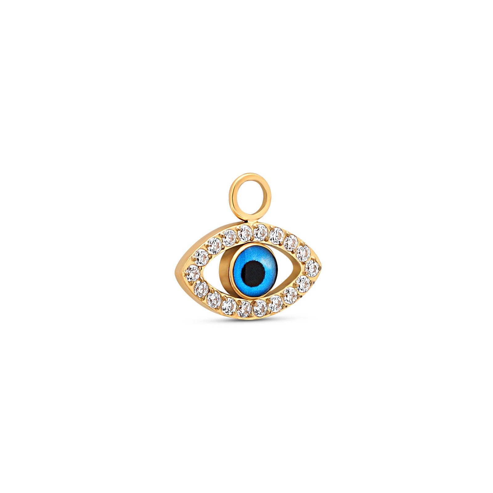 Trident 24kt Gold PVD Titanium Eye Dangle