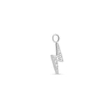 Trident Titanium Dangle Jeweled Lightning Bolt