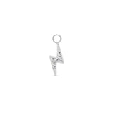 Trident Titanium Dangle Jeweled Lightning Bolt