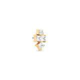 Trident 24kt Gold PVD Titanium Internally Threaded Square Jewel Attachment