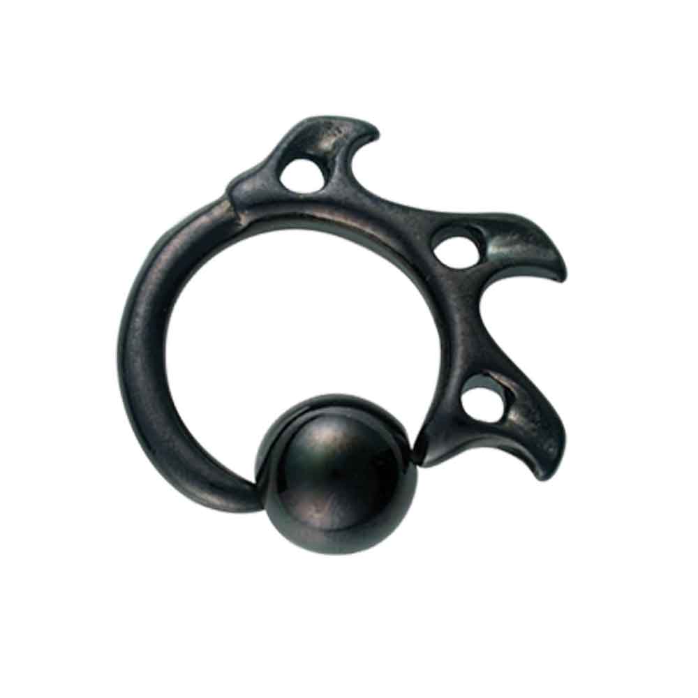Black Blade w Captive Bead