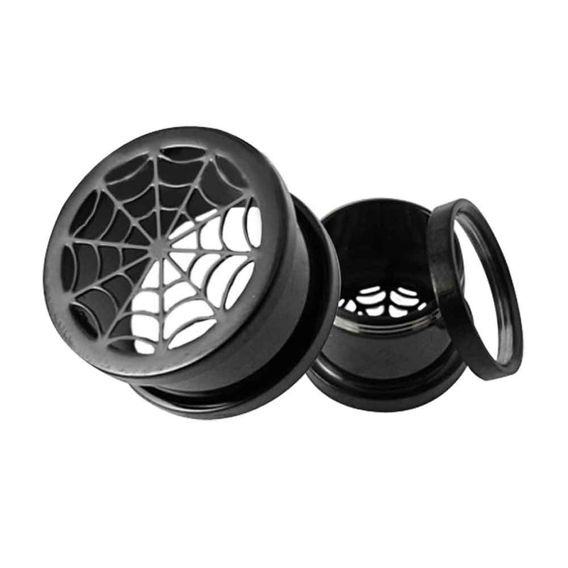 SS Spider Screw Fit Flesh Tunnel