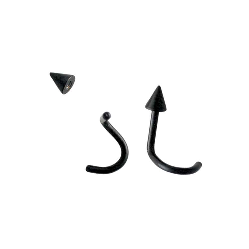 Nostril W Spike 1mm-3mm Blackl