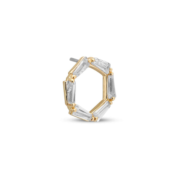 14kt Gold Threadless Attachment - Cyra