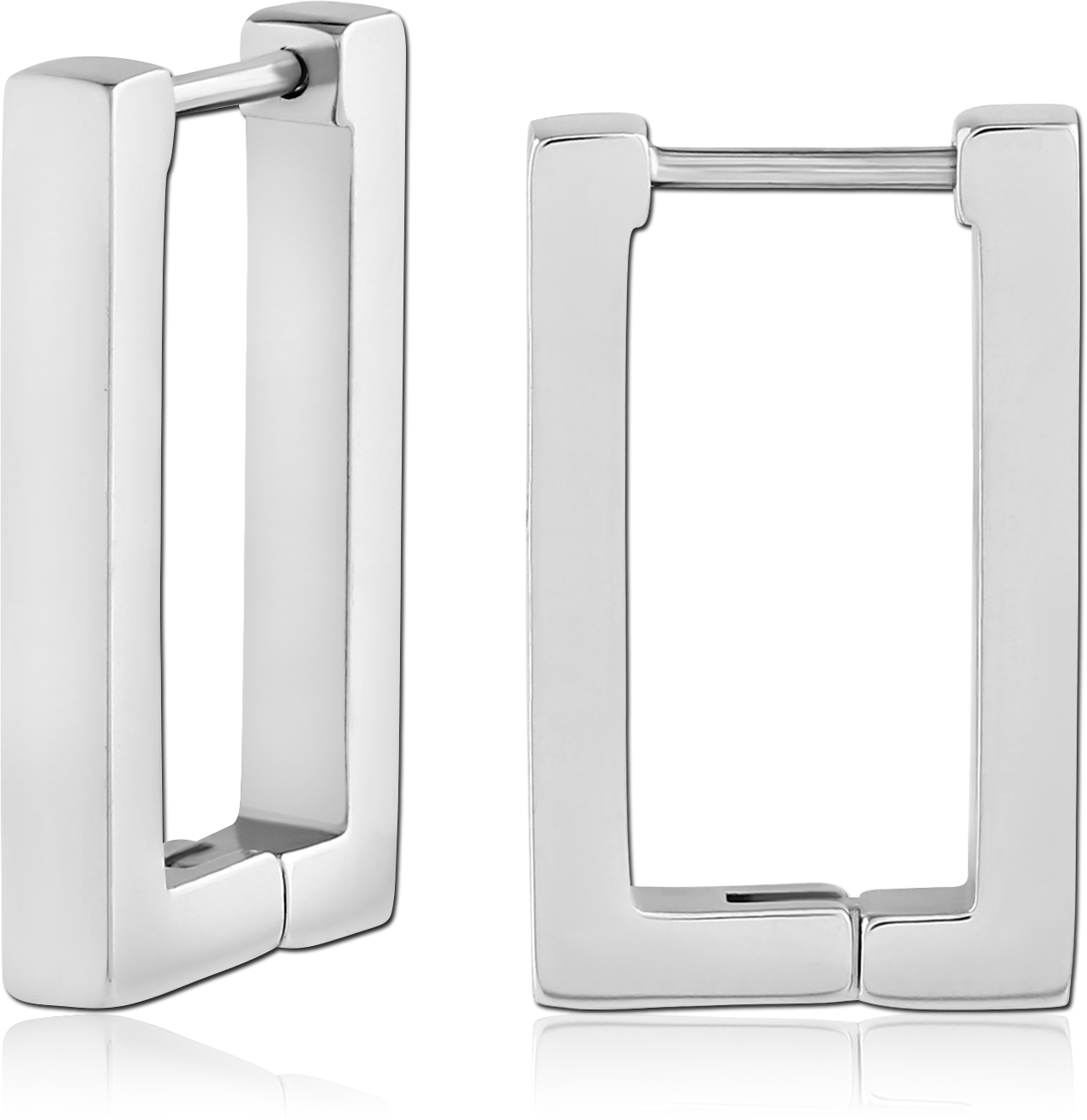 Stainless Ear Clicker Rectangle 1.0mm