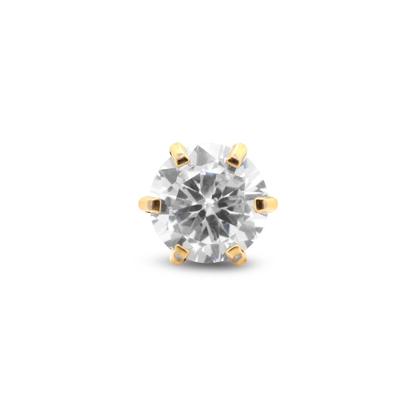 EarSafe Cartridge Gold PVD 6mm Crown Set