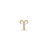 14kt Gold Threadless - Aries