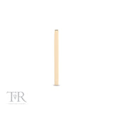 14kt Gold Threadless Straight Bar Attachement