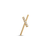 14kt Gold Threadless Attachment - Diana Right