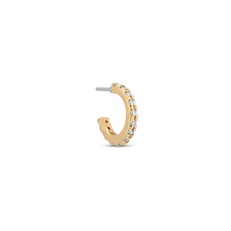 14kt Gold Threadless Ring - Elsy