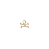 14kt Gold Threadless - Libra