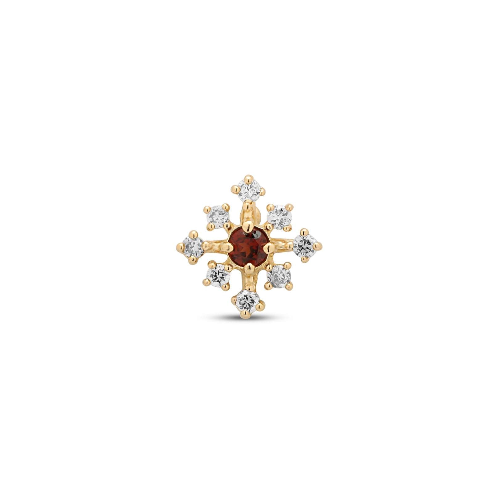 14kt Gold Threadless Attachment - Nyla