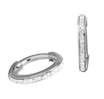 Steel Epoxy Jewelled Hinged Segment 1.2mm x 8mm