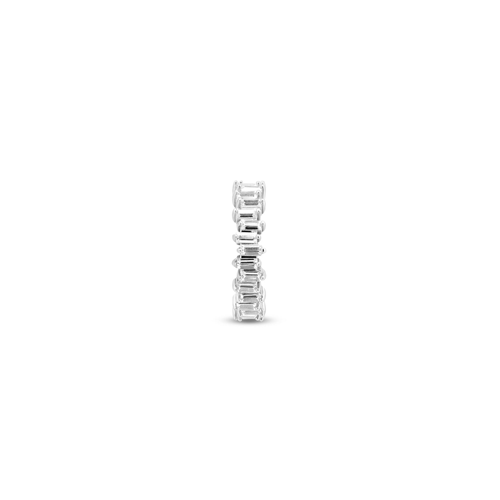 Surgical Steel Hinged Jeweled Ring Jaggered 1.2mm x 10mm
