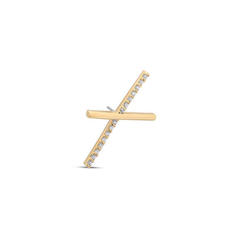 14kt Gold Threadless Attachment - Hera Right