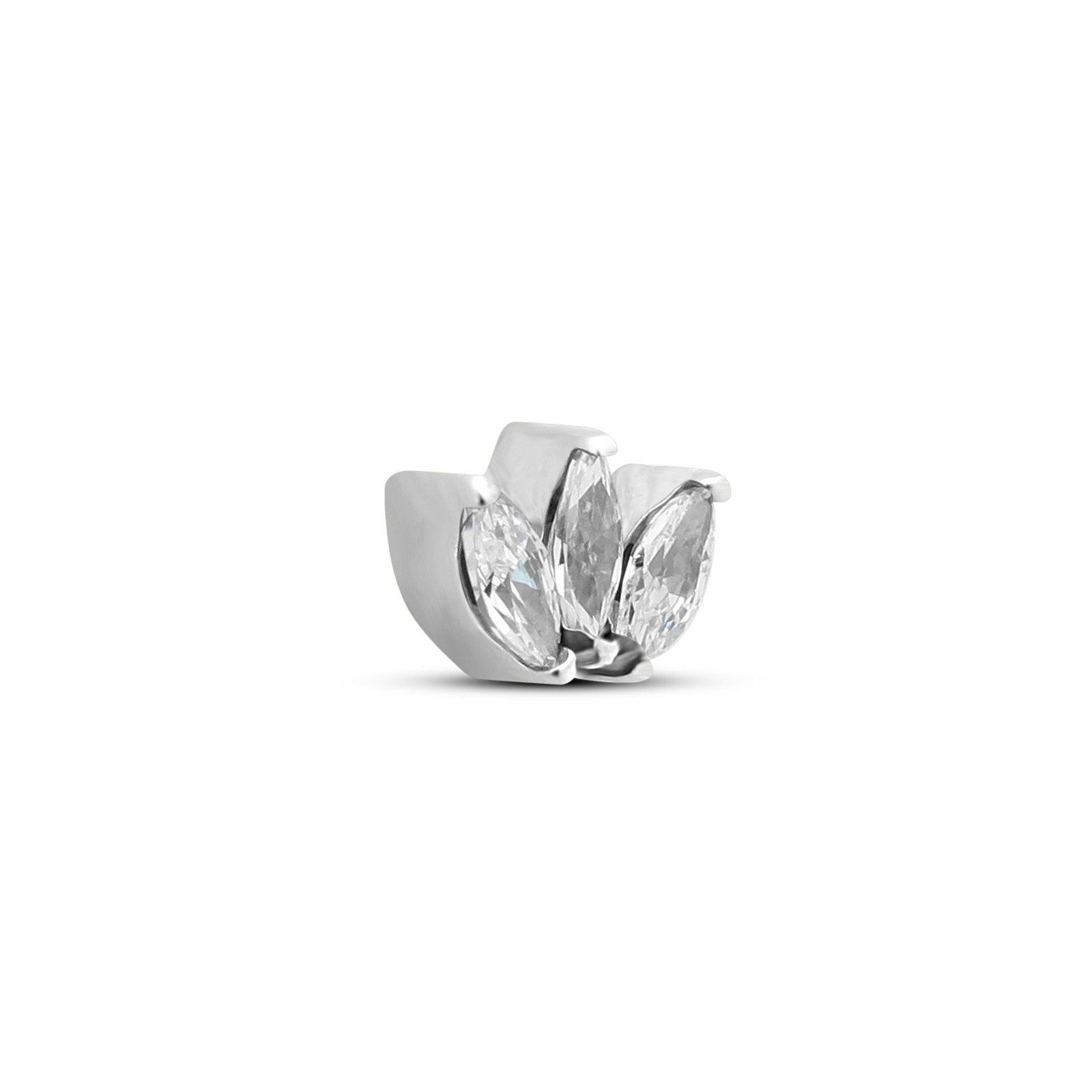 Trident Internally Threaded Jewelled Marquise Attachment