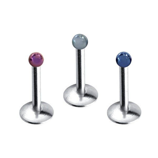 Internal Micro Labret w Anodized Ball