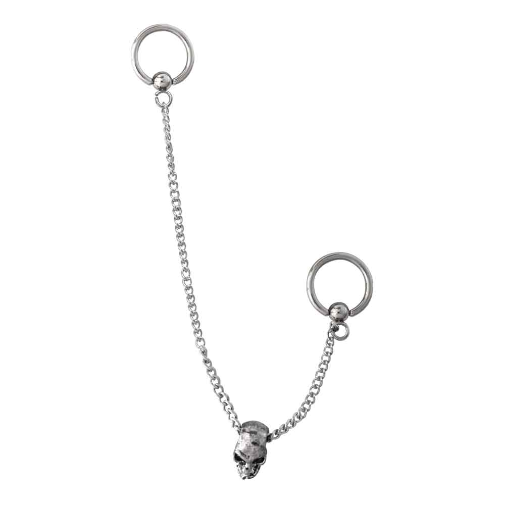 Ear Chain Skull 1.6mm