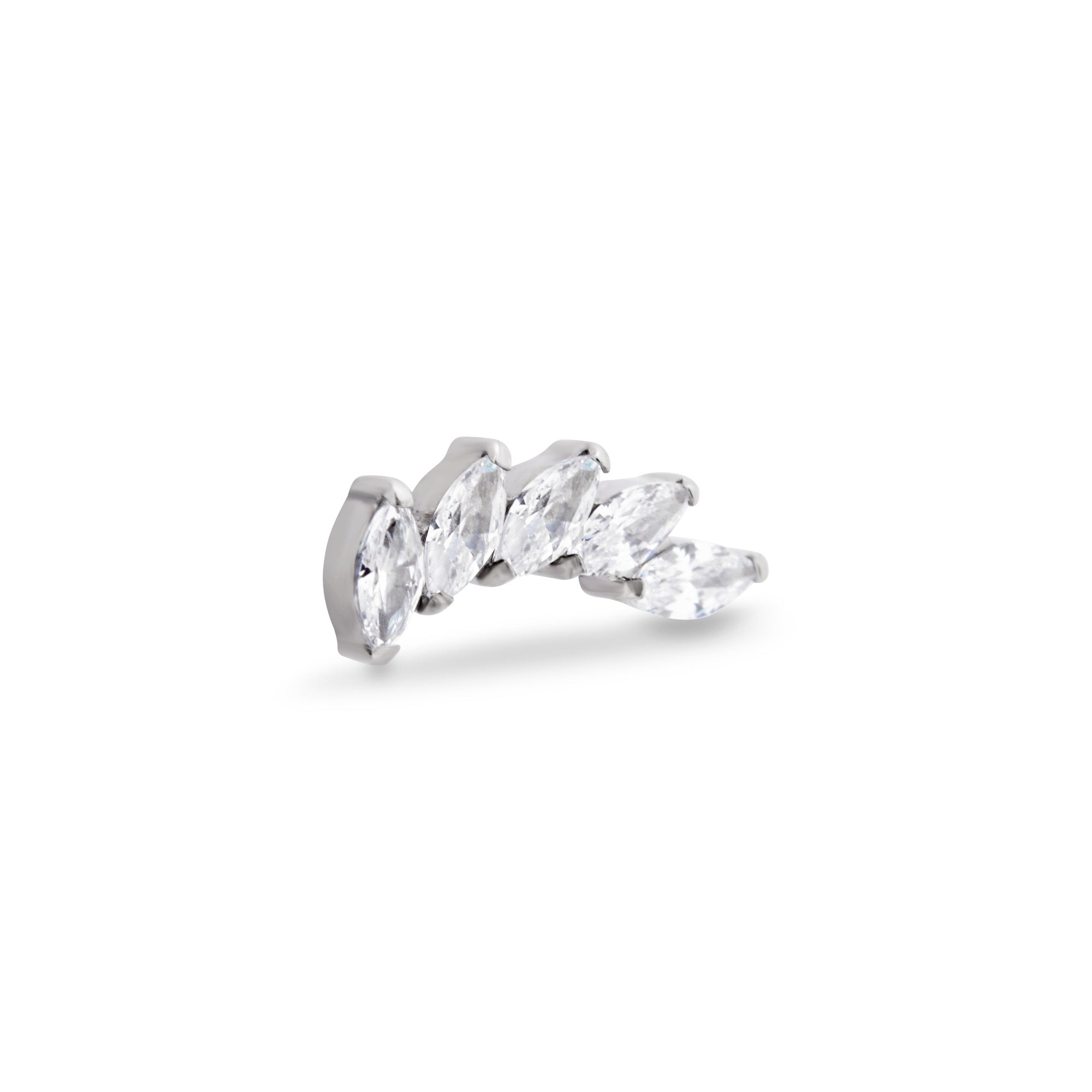 Trident Threadless 5 Marquise Fan Stone Attachment