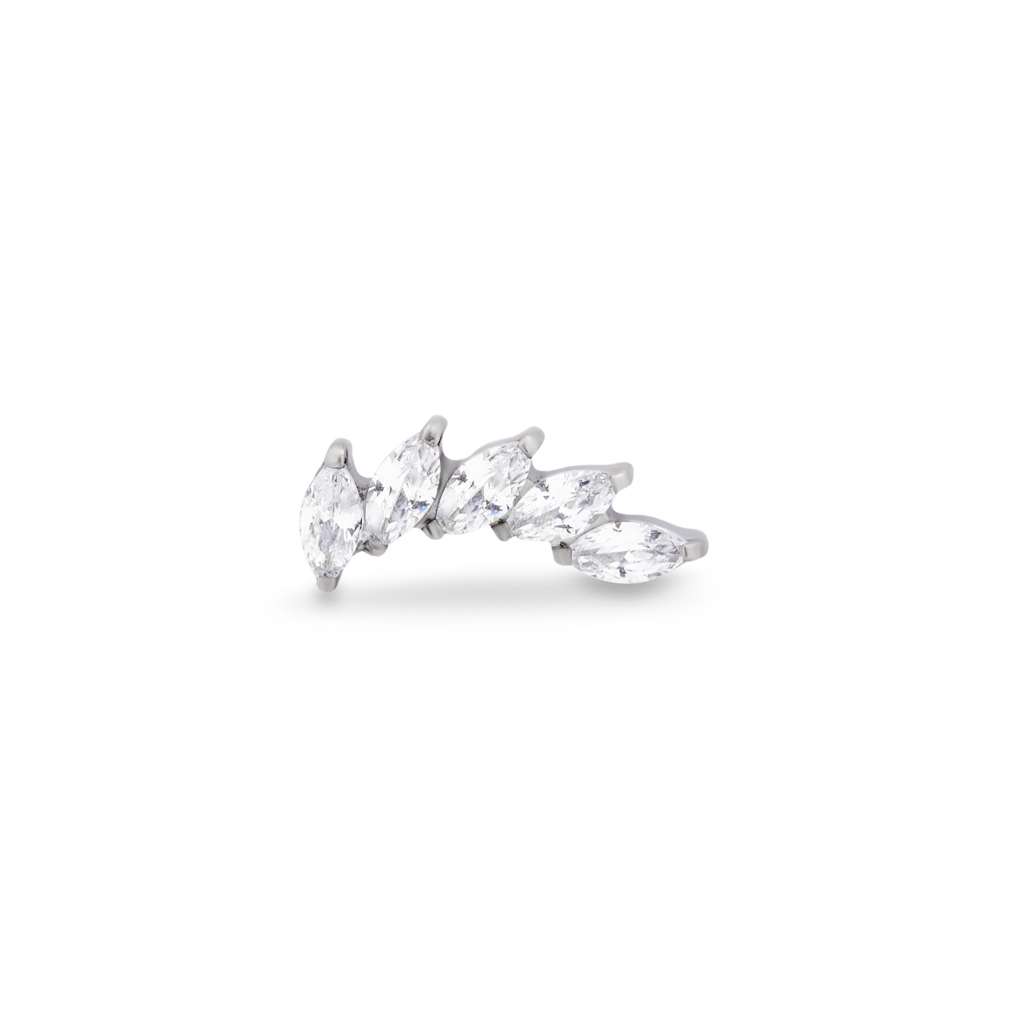 Trident Threadless 5 Marquise Fan Stone Attachment