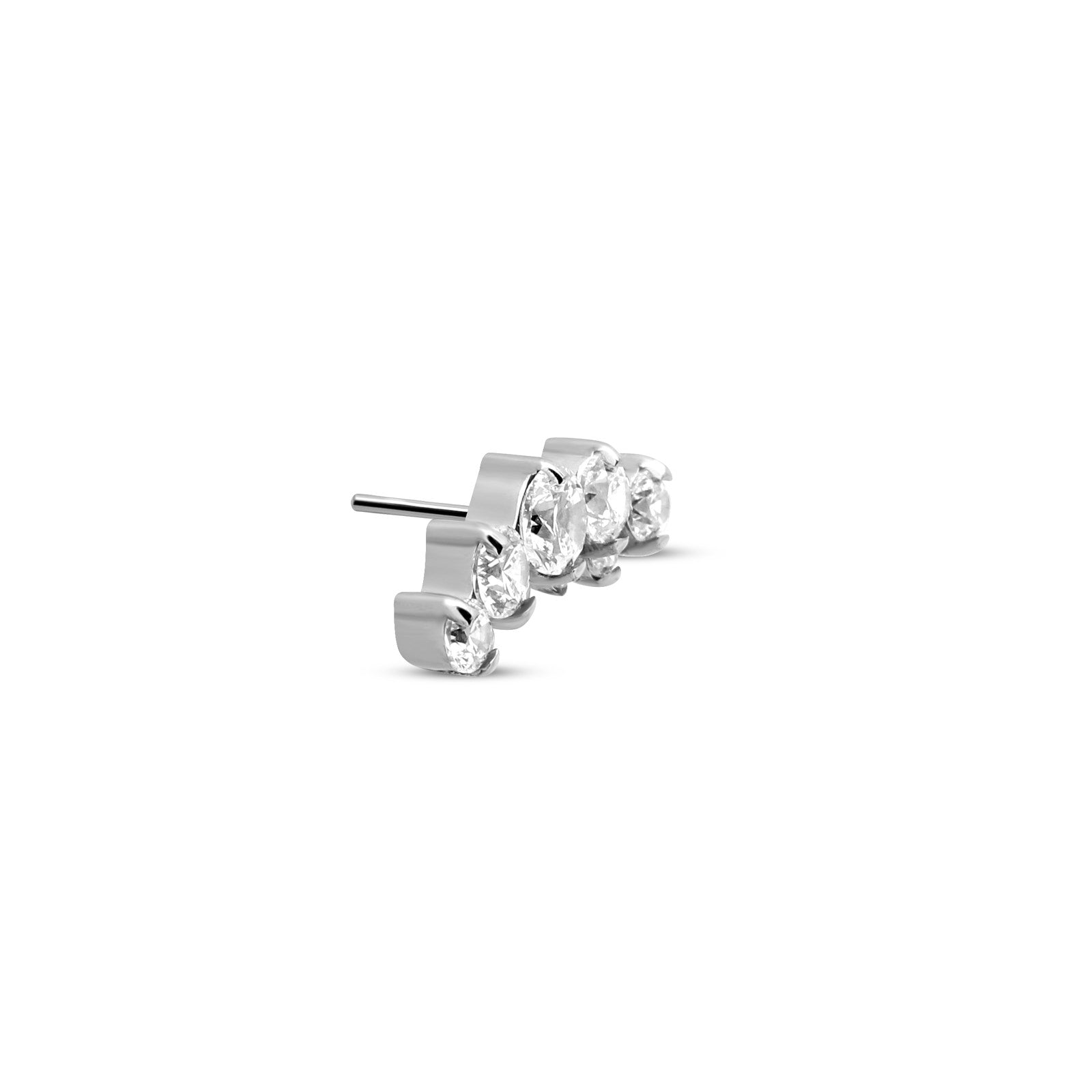 Trident Threadless 9 Curved Prong Set Jewelled Attachment