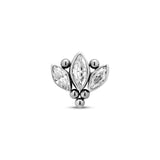 Trident Threadless Cluster Jewel - Triple Marquise Attachment