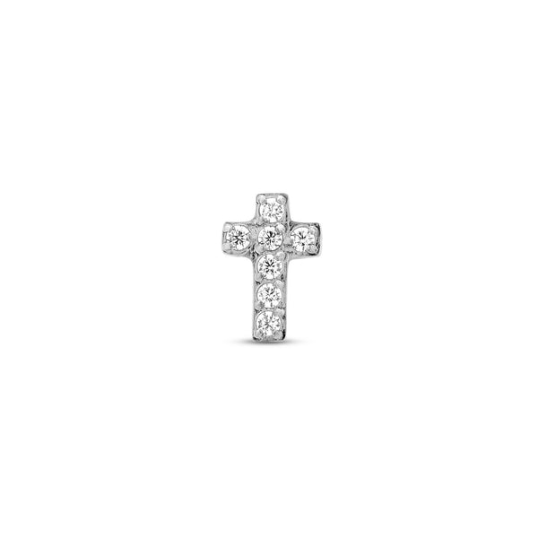 Trident Threadless Jewelled Cross Attachment