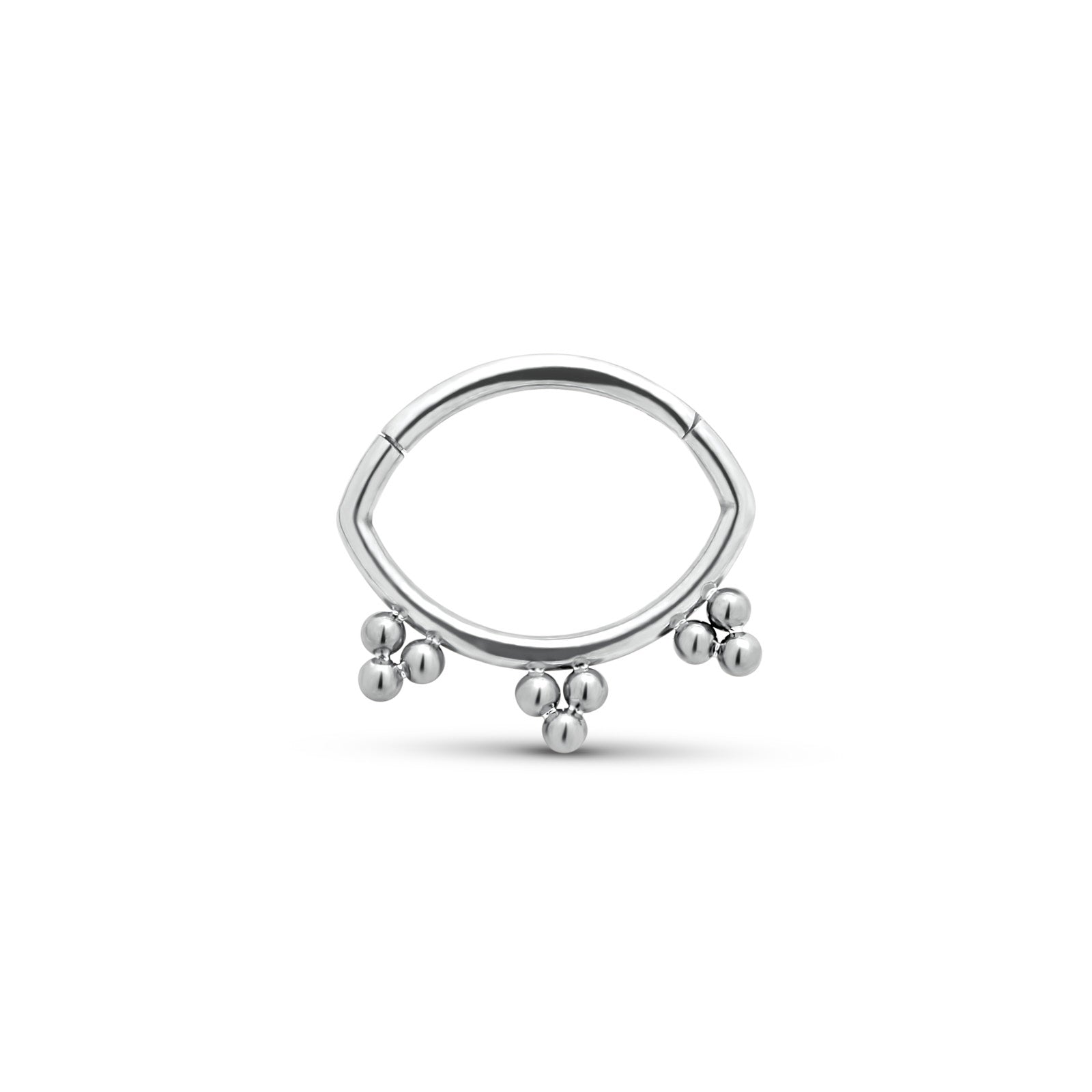 Trident Daith Ruben Beaded Hinged Ring