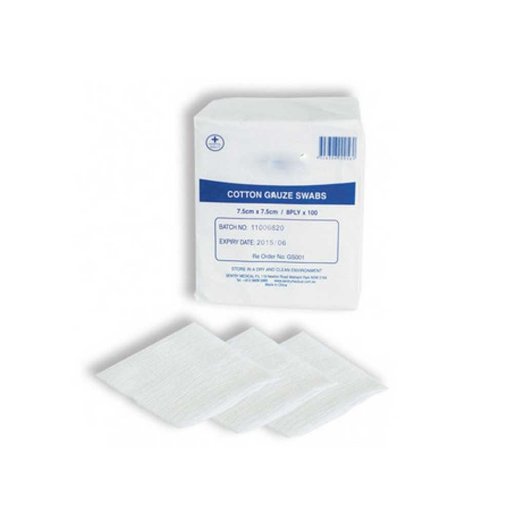 Gauze Swabs 5cm x 5cm pk 100