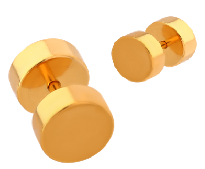 Gold PVD Fake Plug No Rubber