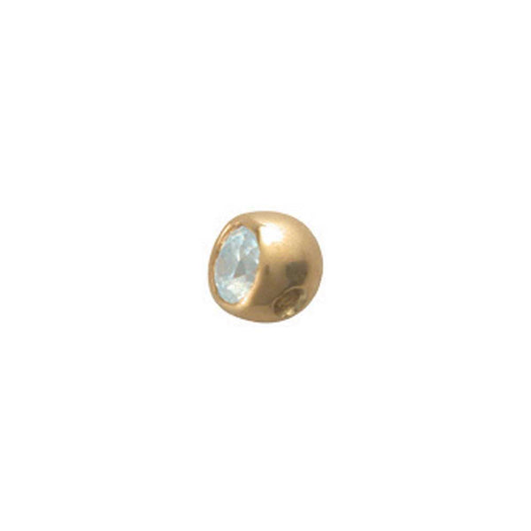 18 kt Side threaded Gold Gem B