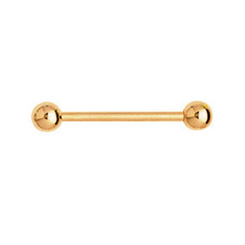 Straight Barbell 18kt