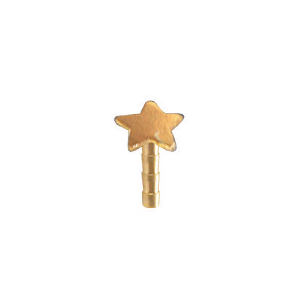 Gold 18ct 3mm Star Bioflex