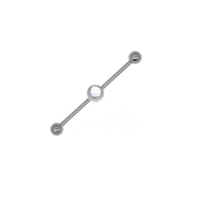 Industrial Barbell w- Crystal