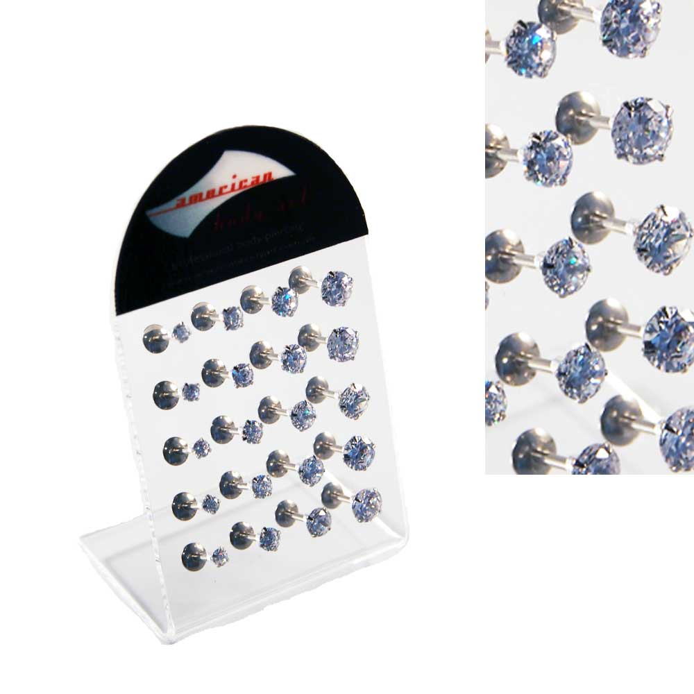 Internal Labret Claw Set Display