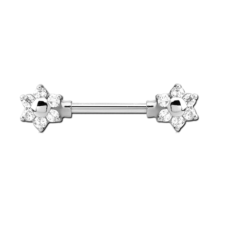 Surgical Steel Flower Nipple 1.6mm x 14mm