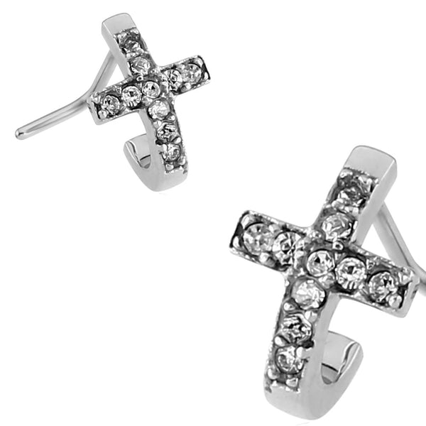 Fancy Nose Ring Cross