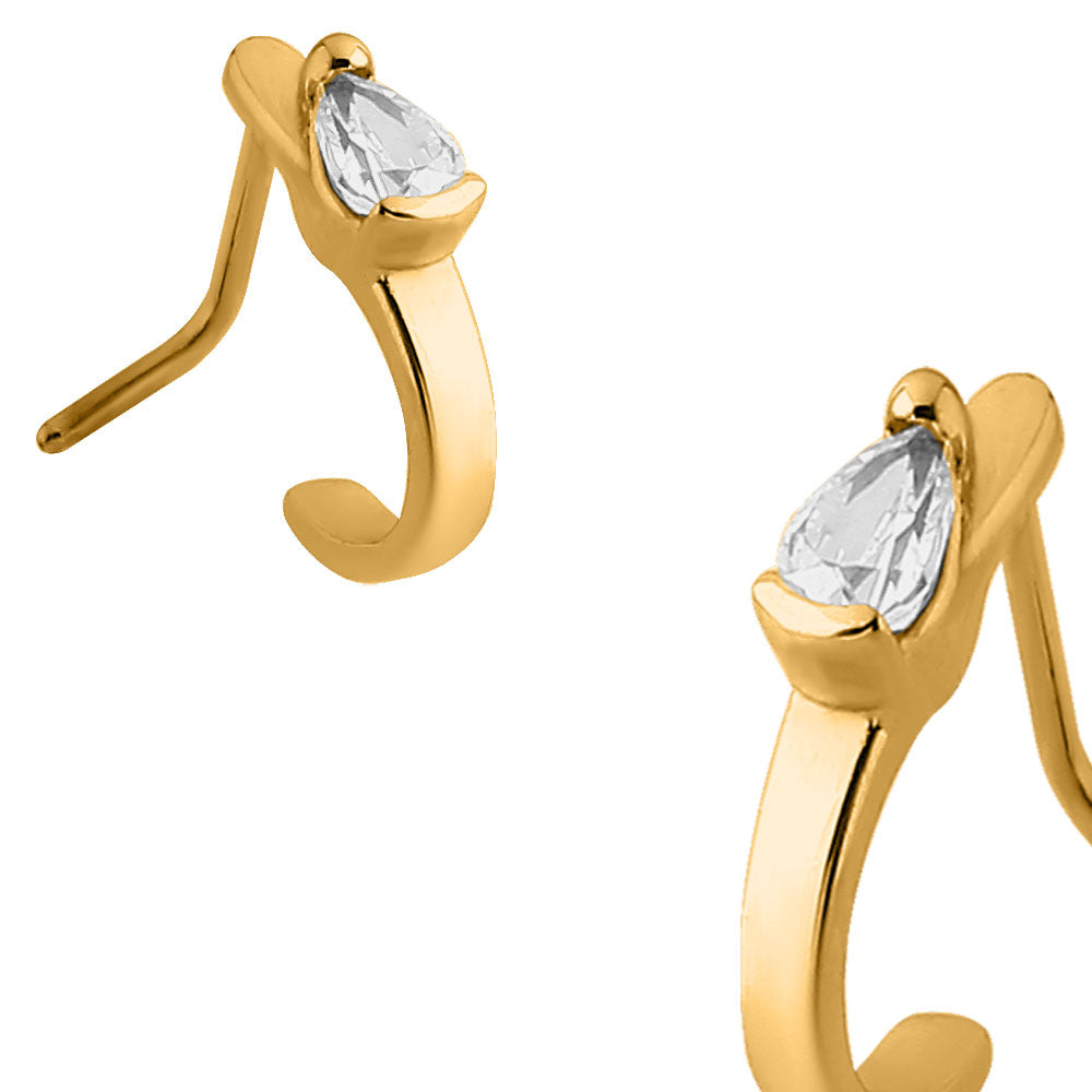 Gold Plated Fancy Nose Ring