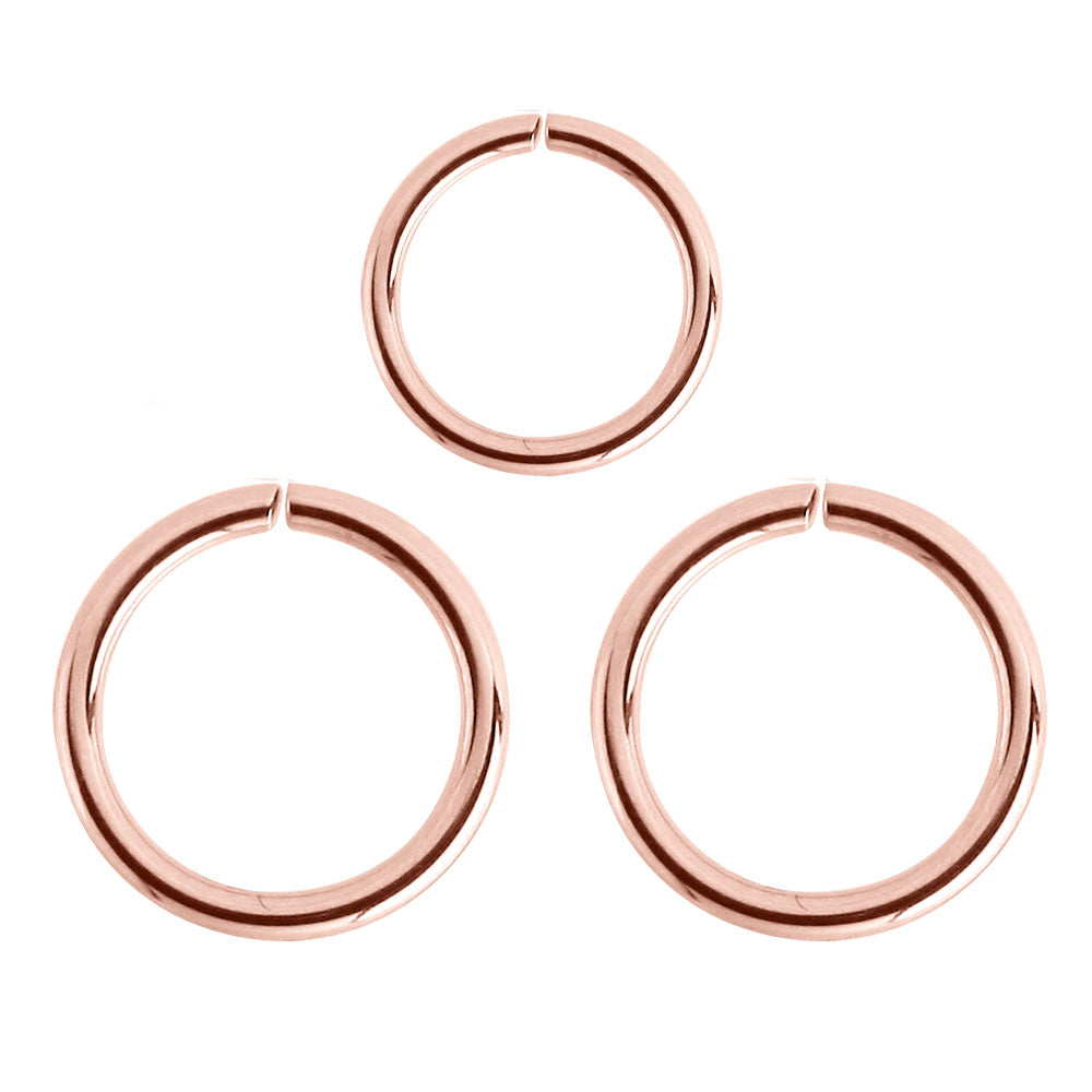 Rose Gold Continuous Rings