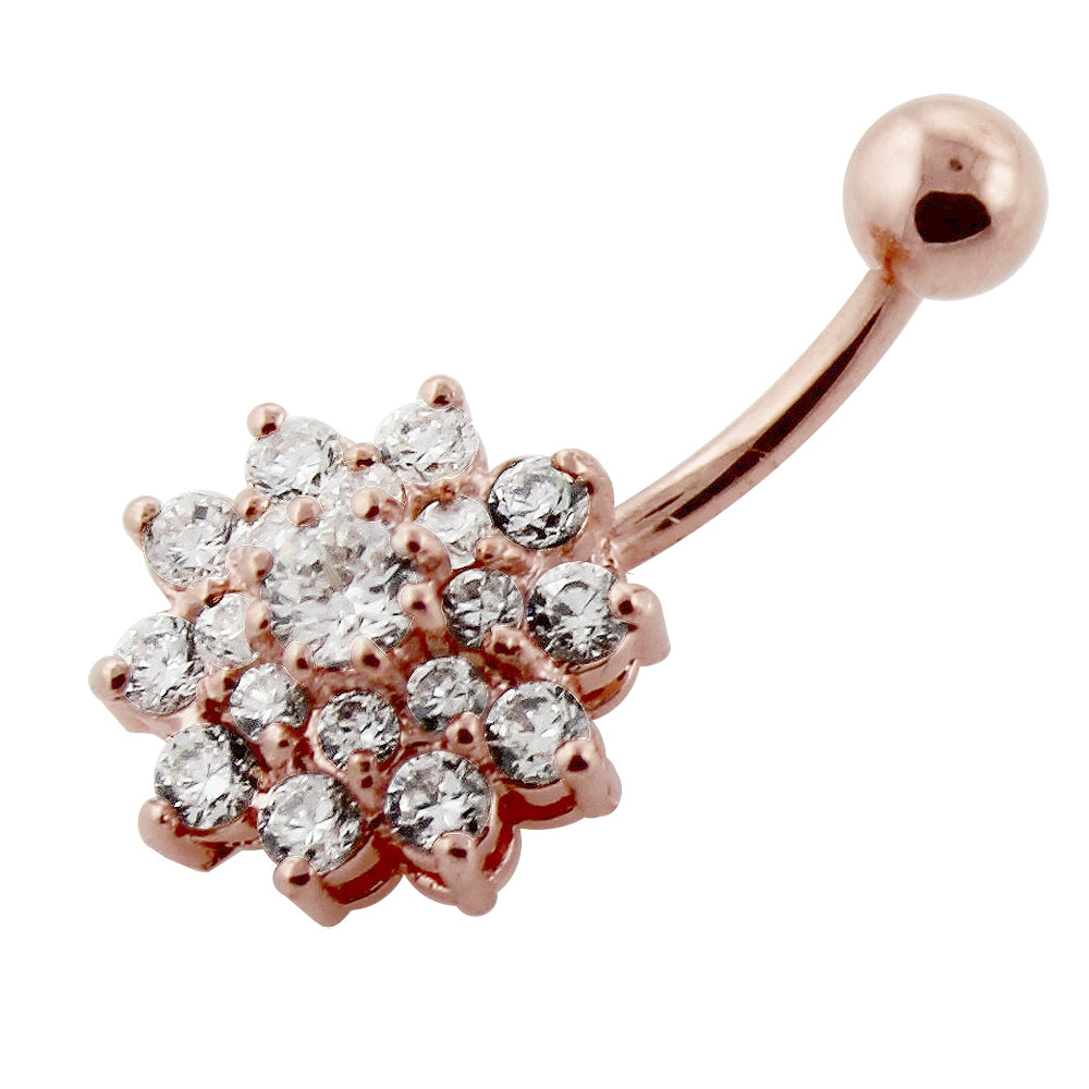 Rose Gold Navel Cluster Flower