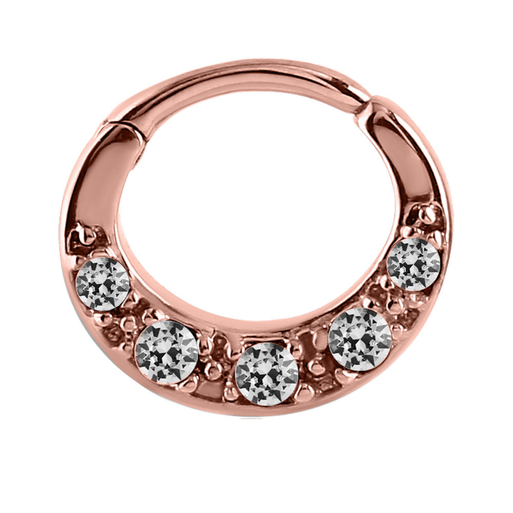 Rose Gold Septum Jewelled