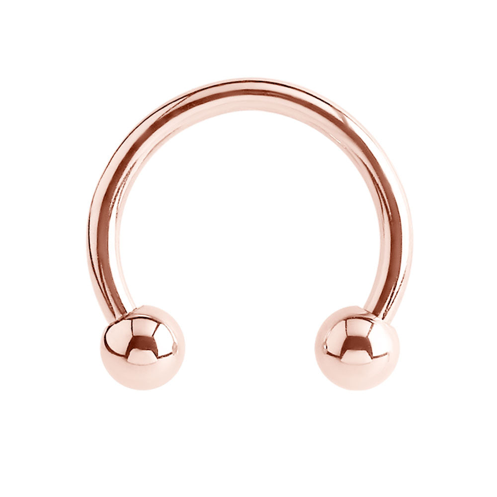 Rose Gold Circular Barbell