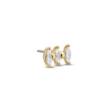 14kt Gold Threadless Attachment - Rio