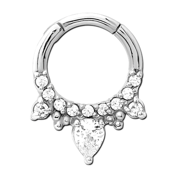 Surgical Steel Jewelled Septum 1.2mm x 8mm