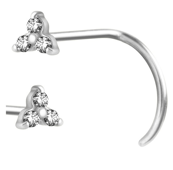 Surgical Triple Flower Stud