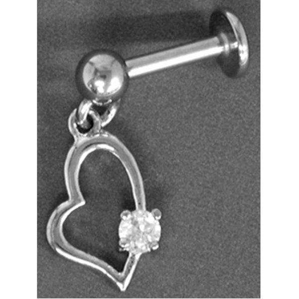 Tragus 1.2 x 8mm Heart