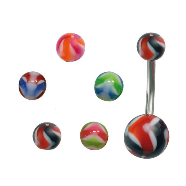 Multi Colored Acrylic Navel